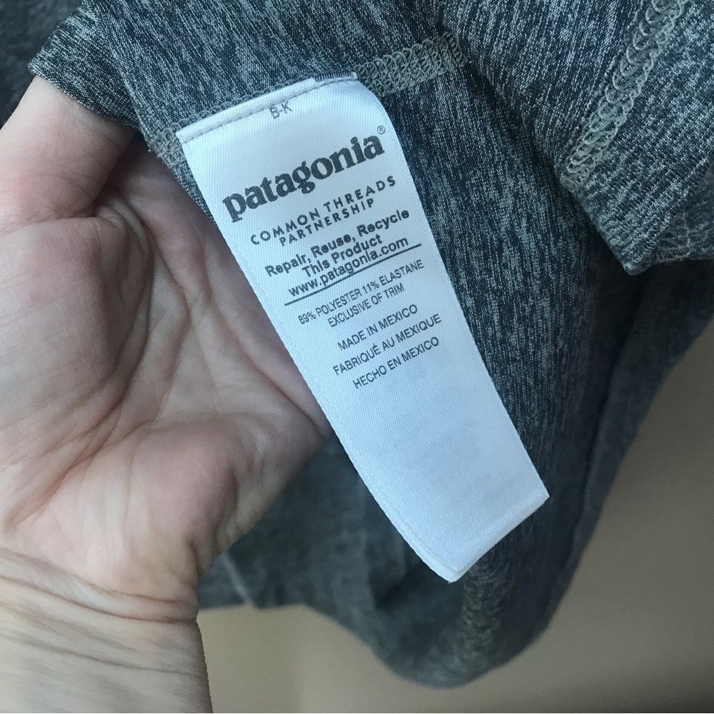 LN Patagonia Gray See Brook 3/4 Sleeve Heathered Dress (M) - Picture 4 of 10